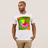 ランダム抽象芸術パターン Tシャツ (正面フル)