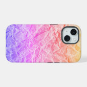 ランダム柄クラフト紙 iPhone 15ケース (裏面横)