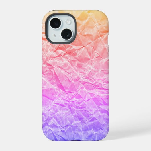 ランダム柄クラフト紙 iPhone 15ケース (裏面)
