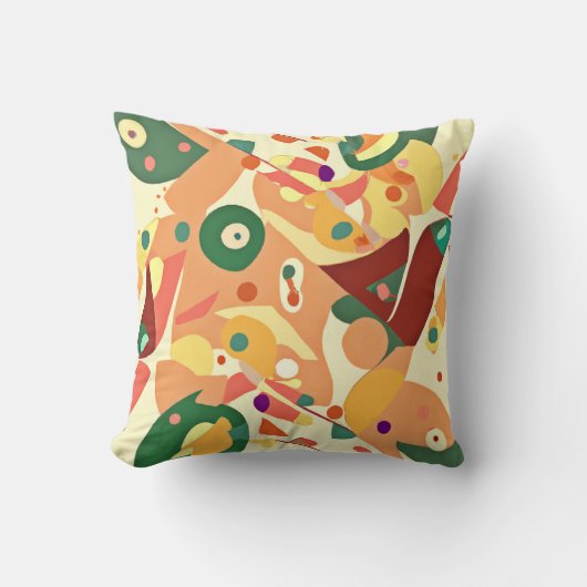ランダム素晴らしパターンアート クッション (正面)