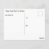 ランダム紫色の花はがき ポストカード (裏面)