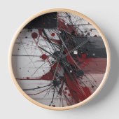 ランダム絵を描クロ 壁時計 (正面)