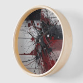 ランダム絵を描クロ 壁時計 (傾斜)