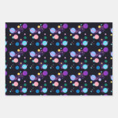 ランダム絵を描惑星スンズ星占い ラッピングペーパーシート (正面3)
