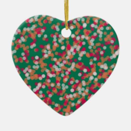 ランダム色の魔法の砂と星 セラミックオーナメント (正面)