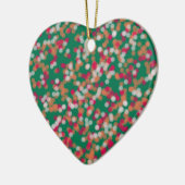 ランダム色の魔法の砂と星 セラミックオーナメント (左)