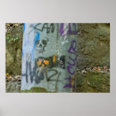 ランダム落書き:パイプreduxポスター上の詐欺スカル ポスター (正面)