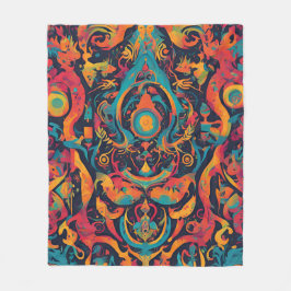 ランダム超現実的な夢 フリースブランケット