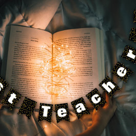 ランダム金ゴールドドットパター最高のン先生 バンティングフラッグ