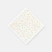 ランダム金ゴールド星型 |パーティー紙 スタンダードカクテルナプキン (角)