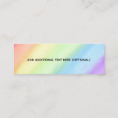 『ランダム・アクト・オブ・カインドネスレインボー・グラディエント・オンブレ』  スキニー名刺 (裏面)