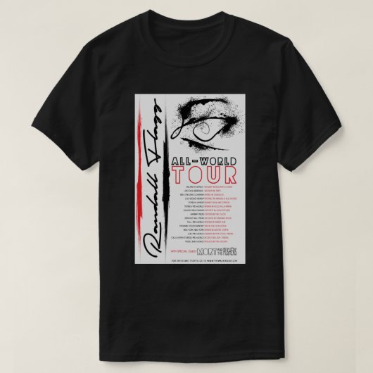 ランダルフラッグワールドツアー – ContemporaryJazzProg Roc Tシャツ (デザイン正面)