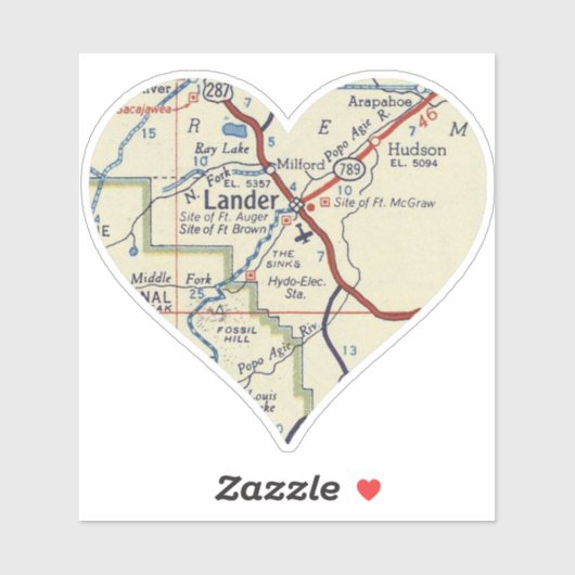 ランダーWYクラシックマップ シール (シート)