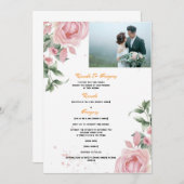 ランダ & グレゴリー　彼らの家族と共に　追悼 招待状 (正面/裏面)