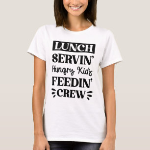 ランチおもしろいレディことわざ Tシャツ