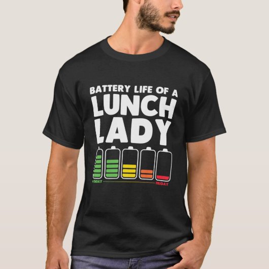 ランチおもしろいレディーアート女子男性へ食堂ランチ Tシャツ (正面)