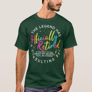 ランチおもしろい退職したレディースクールカフェテリア労働者R Tシャツ