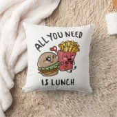 ランチさえあればいい クッション (ブランケット)