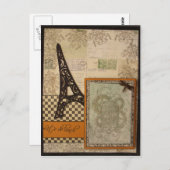 ランチしよう エッフェル塔 ポストカード (正面/裏面)
