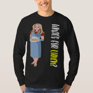 ランチって何?給食のおばちゃん Tシャツ