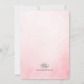 ランチとバブル バースデー グリッター招待状 招待状 (裏面)