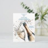 ランチとバブル ブライズシャワー 案内ポストカード (スタンド正面)