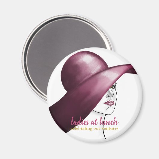 ランチのレディース – エレガントキープサクマグネット！ マグネット (正面/裏面)