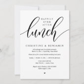 ランチの後に楽しく、駆け落ち、台本をモダン書く 招待状 (正面)