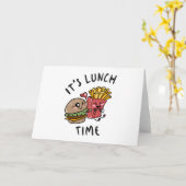 ランチの時間だ カード (黄色い花)