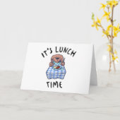 ランチの時間だ カード (黄色い花)