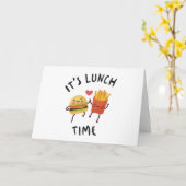 ランチの時間だ カード (黄色い花)