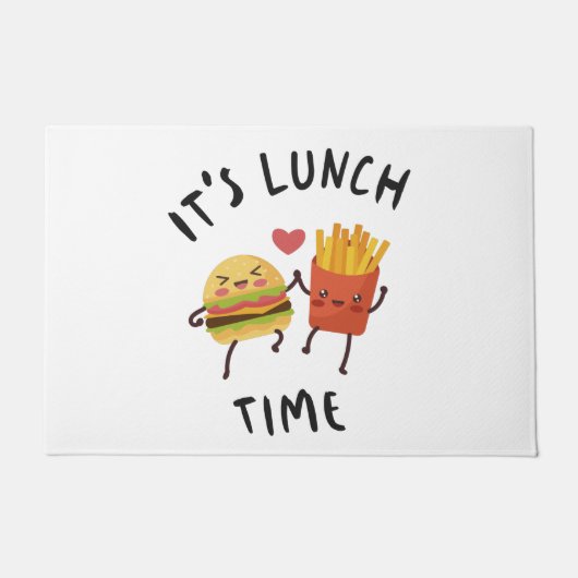 ランチの時間だ ドアマット (正面)