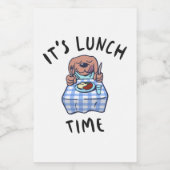 ランチの時間だ フードラベル (シングルラベル)