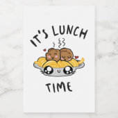 ランチの時間だ フードラベル (シングルラベル)