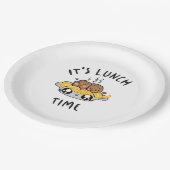 ランチの時間だ ペーパープレート (アングル)