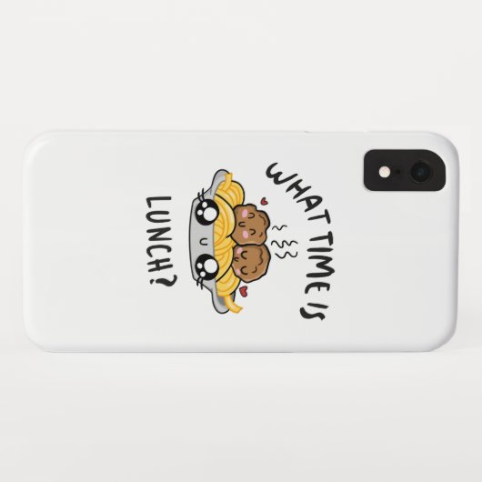ランチはいつ? Case-Mate iPhoneケース (裏面(横))
