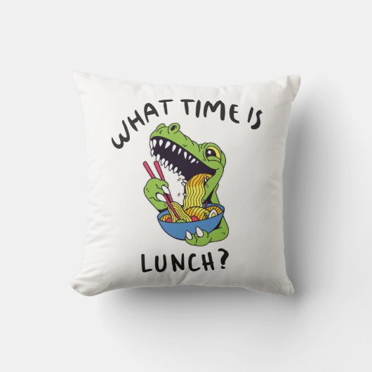 ランチは何時ですか クッション (正面)