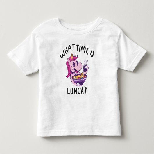 ランチは何時ですか トドラーTシャツ (正面)
