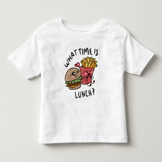 ランチは何時ですか トドラーTシャツ (正面)