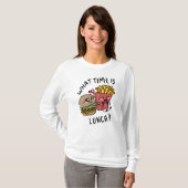 ランチは何時ですか Tシャツ (正面フル)