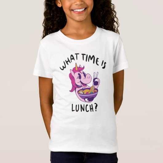 ランチは何時ですか Tシャツ (正面)