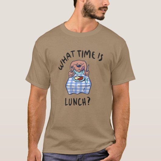 ランチは何時ですか Tシャツ (正面)
