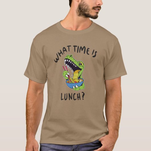 ランチは何時ですか Tシャツ (正面)