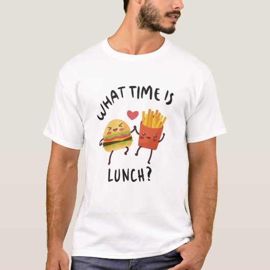 ランチは何時ですか Tシャツ (正面)