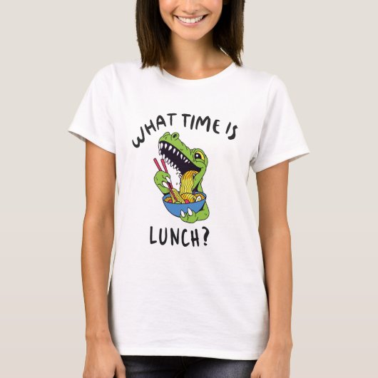 ランチは何時ですか Tシャツ (正面)