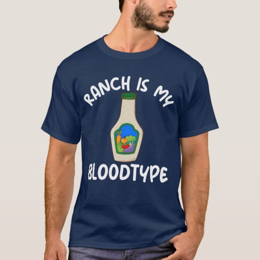 ランチは私の血液型 ランチドレッシング ギフト Tシャツ (正面)