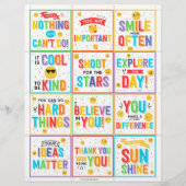 ランチやる気を起こさせるボックスノート子供ランチボックスカード (正面)