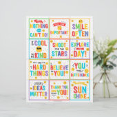 ランチやる気を起こさせるボックスノート子供ランチボックスカード (スタンド正面)