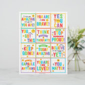 ランチやる気を起こさせるボックスノート子供ランチボックスカード (スタンド正面)