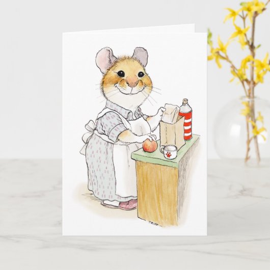 ランチを詰めてくれるママのための母の日カード カード (黄色い花)